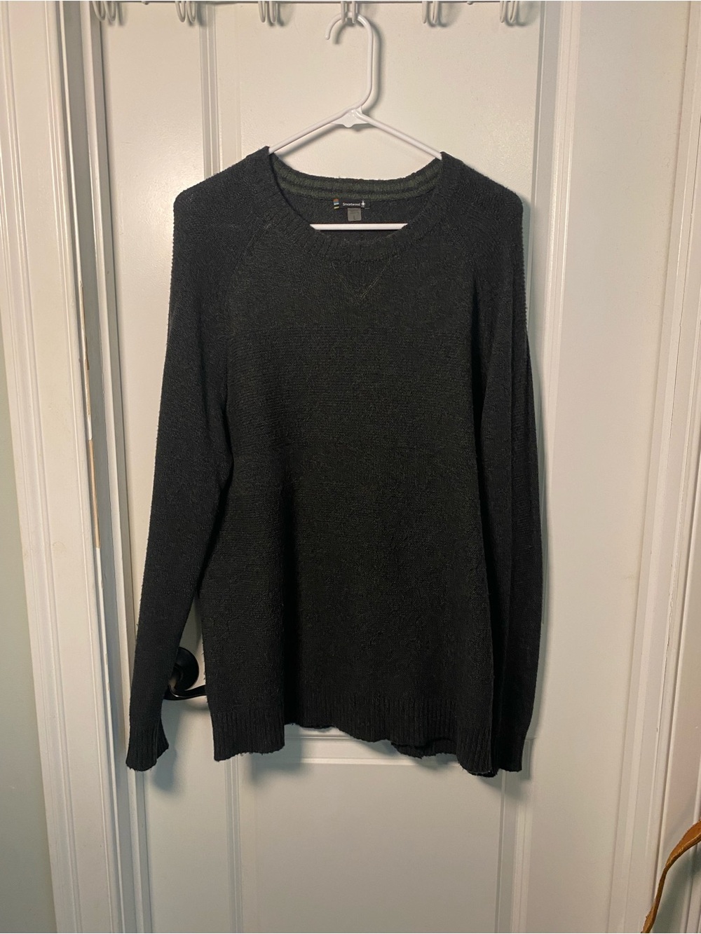 Smartwool Men's Crewneck Sweater - Dark Green Knit Pullover